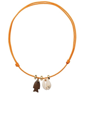 Eliou Tropicana Necklace in Orange - Orange. Size all.