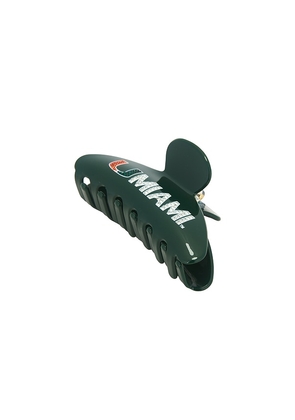 BaubleBar University Of Miami Hair Clip in Green.