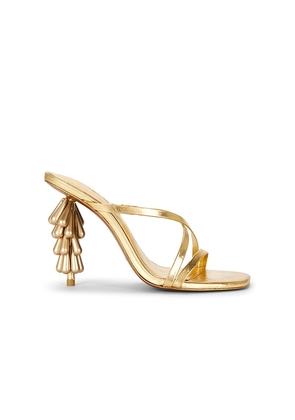 Cult Gaia Sage Sandal in Metallic Gold. Size 36. Also in 35, 36.5, 37, 37.5, 38, 38.5, 39, 39.5, 40.