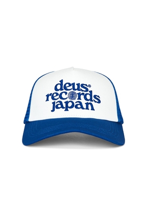 Deus Ex Machina Strata Trucker Hat in Blue.