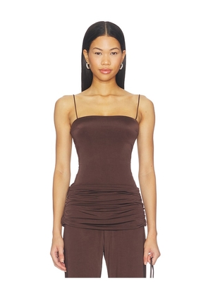 Amanda Uprichard Pippa Top in Brown. Size XS. Also in S, M, L, XL.