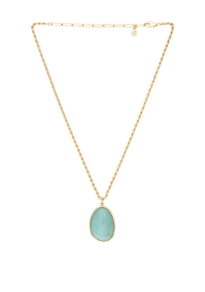 Ettika Amazonite Pendant Necklace in Green.