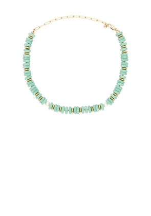 Ettika Saint Tropez Necklace in Green.
