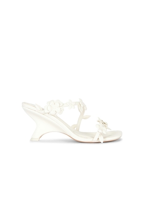 SIMKHAI Willow Leather Strappy Sandal in Ivory. Size 35. Also in 37, 38, 39, 40, 41.