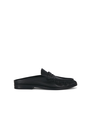 SIMKHAI Dean Pebble Leather Loafer Mule in Black. Size 36. Also in 37, 38, 39, 40, 41.