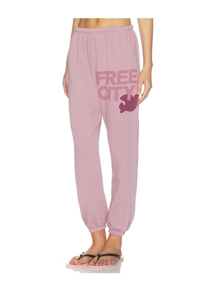 Free City Large Sweatpant in Blush. Size XS. Also in S, M, L.