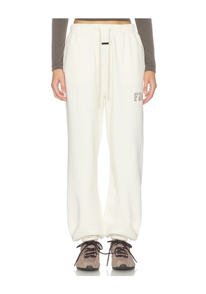 Fear of God ESSENTIALS Classic Fleece Sweatpant in Ivory. Size XS. Also in S, M, L.