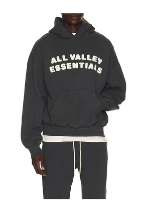 Fear of God ESSENTIALS 90's Hoodie in Black. Size XS. Also in S, M, L, XL/1X, XXL/2X, XXXL/3X.