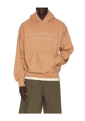 Fear of God ESSENTIALS 90's Hoodie in Brown. Size XS. Also in S, M, L, XL/1X, XXL/2X, XXXL/3X.