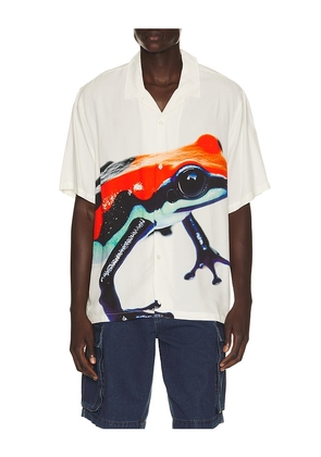 HUF Darien Resort Shirt in White. Size S. Also in M, L.