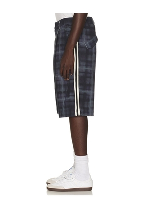 Jungles Haze Plaid Shorts in Blue. Size S. Also in M, L, XL/1X.