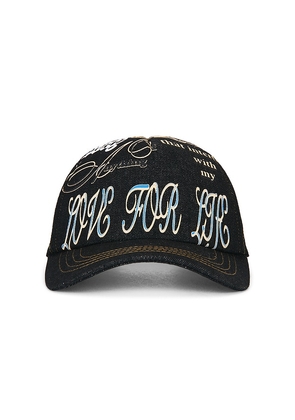 Jungles Love For Life Trucker Cap in Black.