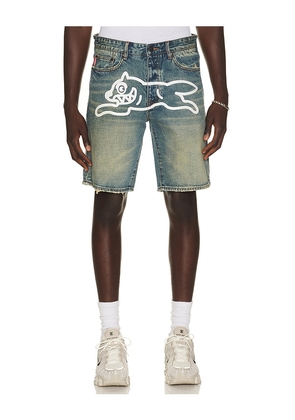 ICECREAM Blueberry Yogurt Jean Short in Blue. Size 30. Also in 32, 34, 36.
