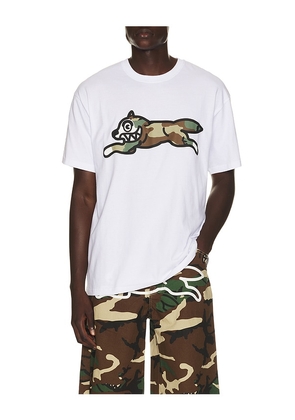 ICECREAM Camo Dog Short Sleeve Tee in White. Size S. Also in L, M, XL/1X.