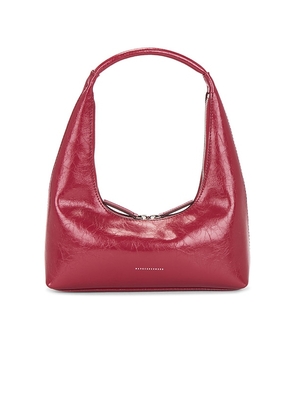 MARGESHERWOOD Hobo Shoulder Bag in Red.
