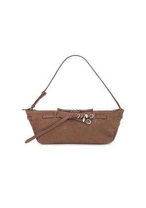 MARGESHERWOOD Grandma Used Sling Bag in Taupe.