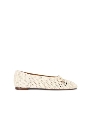 Madewell Hester Crochet Ballet Flat in Ivory. Size 6. Also in 6.5, 7, 7.5, 8, 9.
