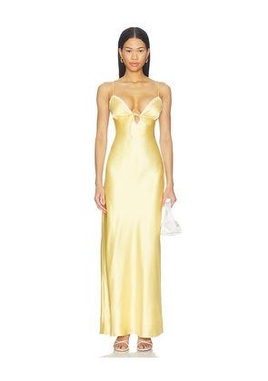 MORE TO COME Nadya Maxi Dress in Yellow. Size XXS. Also in XS, S, M, L, XL.