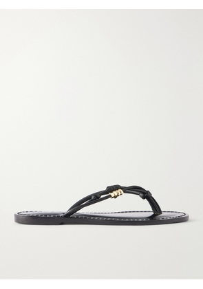 AMANU - The Kiwayu Embellished Leather Sandals - Black - US4,US5,US6,US7,US8,US9,US10,US11,US12