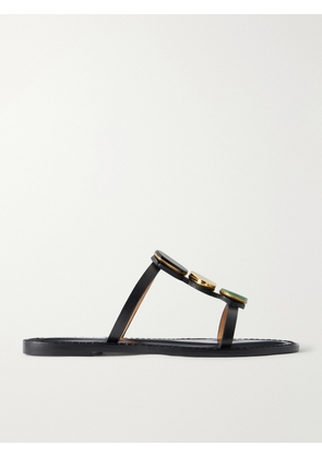 AMANU - The Matobo Embellished Leather Sandals - Black - US4,US5,US6,US7,US8,US9,US10,US11,US12