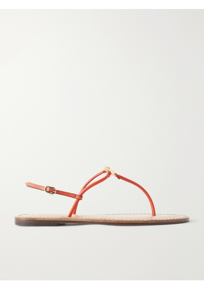 AMANU - The Naivasha Embellished Leather Sandals - Orange - US4,US5,US6,US7,US8,US9,US10,US11,US12