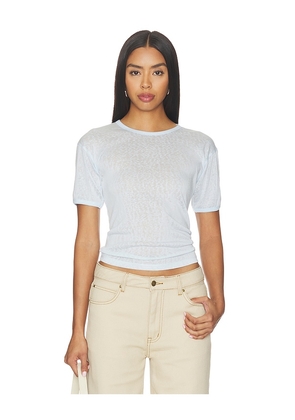 LIONESS London Town Tee in Baby Blue. Size S. Also in XXS, XS, M, L, XL.