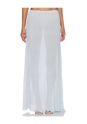 LIONESS Ford Maxi Skirt in Baby Blue. Size S. Also in XXS, XS, M, L.