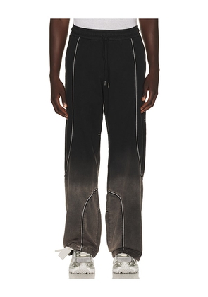 OFF-WHITE Offline Slouchy Track Pants in Black. Size S. Also in M, L, XL/1X.