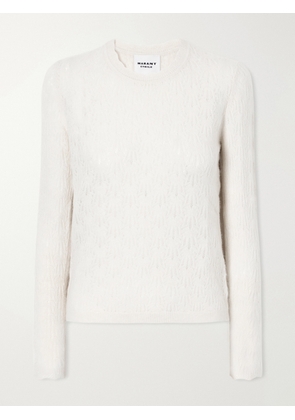 MARANT ÉTOILE - Obeline Wool-blend Chrochet Sweater - Neutrals - FR 34,FR 36,FR 38,FR 40,FR 42,FR 44