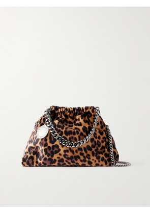 Stella McCartney - Falabella Mini Leopard-print Velvet Drawstring Bag - Animal Print - One size