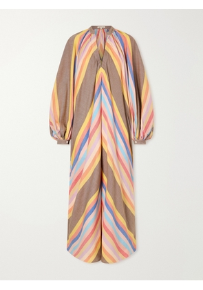 Marrakshi Life - Striped Cotton Maxi Dress - Multi - xx small,x small,small,medium,large