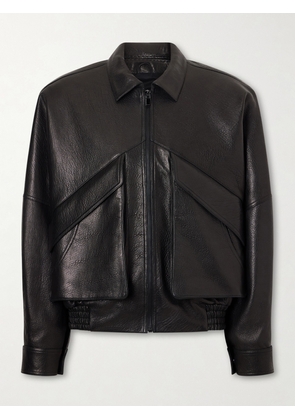 Magda Butrym - Textured-leather Biker Jacket - Black - FR 34,FR 36,FR 38,FR 40,FR 42