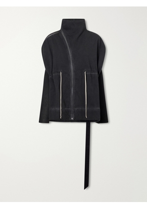 Rick Owens - Mountain Sail Drawstring Cotton-jersey Jacket - Black - x small,small,medium,large,x large