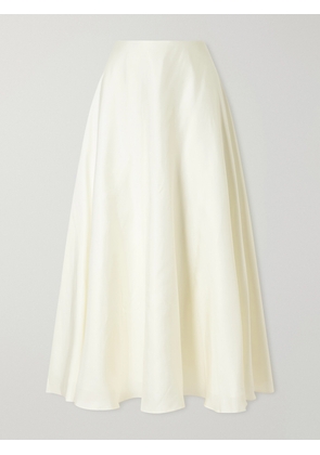 Cult Gaia - Cyrene Silk-twill Midi Skirt - Neutrals - US0,US2,US4,US6,US8,US10,US12