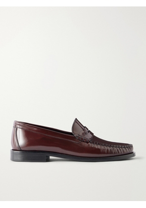 Aeyde - Terry Patent-leather Penny Loafers - Burgundy - EU 36,EU 37,EU 38,EU 39,EU 40,EU 41,EU 42