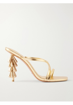 Cult Gaia - Sage 90 Embellished Leather Sandals - Gold - IT35,IT35.5,IT36,IT36.5,IT37,IT37.5,IT38,IT38.5,IT39,IT39.5,IT40,IT40.5,IT41,IT42