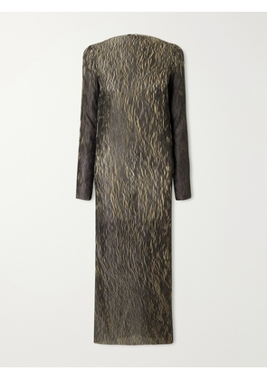 LIBEROWE - Leighton Plissé Midi Dress - Green - small,medium,large