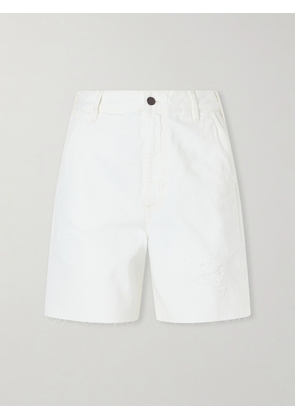 KALLMEYER - Elias Skate Organic-cotton Denim Shorts - White - 24,25,26,27,28,29,30,31