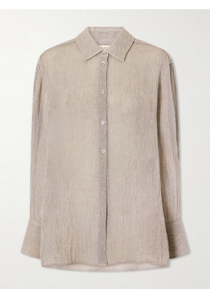 KALLMEYER - Mollie Linen-blend Shirt - Gray - xx small,x small,small,medium,large