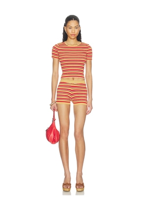 superdown Rumera Knit Short Set in Multi. Size XS. Also in S, M, L.