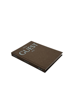 The Ceremony Club Wedding Guest Book in Brown.