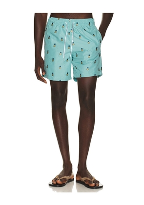 Trunks Surf & Swim Co. Sano 6.5 Swim Short in Green. Size S. Also in M, L, XL/1X.