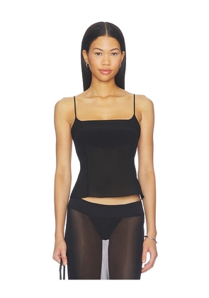 St. Agni Stretch Silk Cami in Black. Size XS. Also in S, M, L.