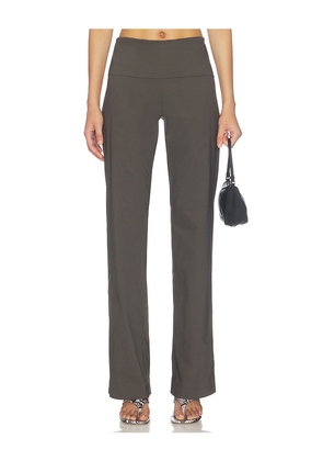 St. Agni Studio Pant in Brown. Size XXS. Also in XS, S, M, L, XL.