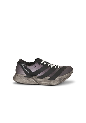 Y-3 Adios Pro 4 Sneaker in Black. Size 8. Also in 8.5, 9, 9.5, 10, 10.5, 11, 11.5.