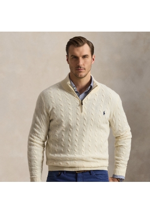Big & Tall - Cable-Knit Quarter-Zip Jumper