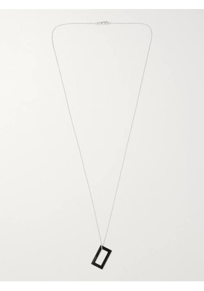 Le Gramme - 21/10ths Sterling Silver and Ceramic Necklace - Men - Black