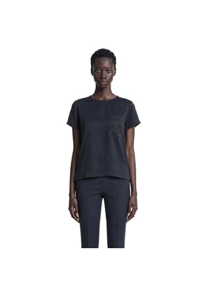 Crepe de Chine Pocket T-Shirt