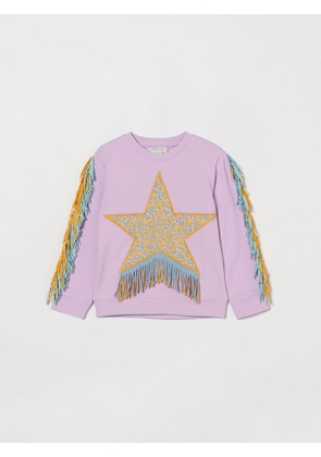 STELLA MCCARTNEY KIDS Cotton Crew Neck Pullover with Fringes