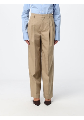 AMI PARIS High-Waisted Wide-Leg Cotton Palazzo Trousers